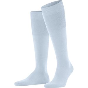 FALKE - Airport - Kniekousen - Blauw Light Blue 6594 - Wol Katoen - 1 Paar