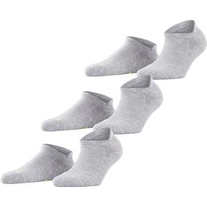 FALKE Cool Kick Bundle 3P SN anatomische pluche zool functioneel garen sneakersokken unisex grijs - Maat 42-43