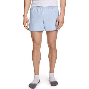 FALKE Daily Comfort ademend katoen broek van onderlaag heren blauw - maat L