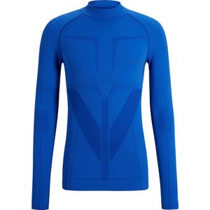 FALKE heren lange mouw shirt Warm - thermoshirt - blauw (yve)