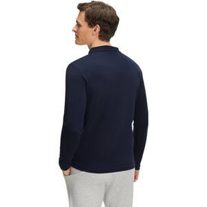 FALKE - Heren Polo Shirt - Blauw - 100% Peruaans Pimakatoen - 280 g/m²