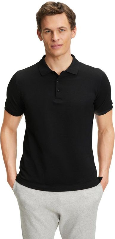 FALKE - Heren Polo - Blauw - 100% Peruaans Pimakatoen - Piqué 190 g/m²