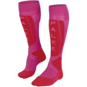 FALKE SK5 Expert dames kniekousen roze met rood (lipstick pink)