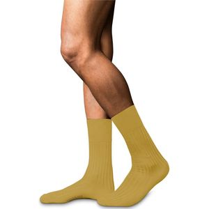 FALKE - No. 13 - Huissokken - Okergeel - 95% Katoen, 5% Polyamide