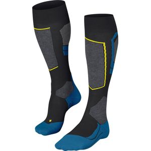 FALKE SK4 anti blaren, anti zweet merinowol wintersportsokken heren zwart - Maat 44-45