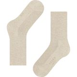 FALKE - Family W So - Damessokken - Beige Sand Melange - Gemaakt van Katoen, Verstevigd, Pluisvrij