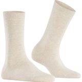FALKE - Family W So - Damessokken - Beige Sand Melange - Gemaakt van Katoen, Verstevigd, Pluisvrij