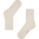 FALKE - Family W So - Damessokken - Beige Sand Melange - Gemaakt van Katoen, Verstevigd, Pluisvrij
