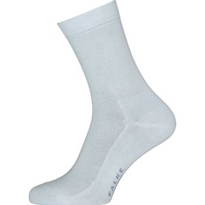 FALKE - Family - Dames Sokken - Blauw - Duurzaam Katoen - Mid-rise - Ondoorzichtig