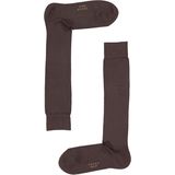 FALKE - Family - Kniestokken - Donkerbruin - Katoen