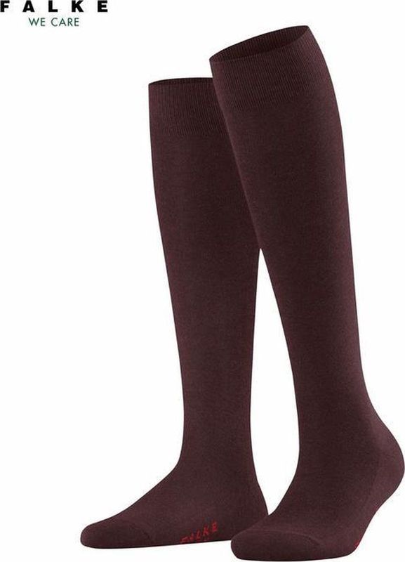 Falke - Family W Kh - Damessokken - Rood - Katoen - Effen