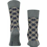 FALKE - Smart Check - Huissokken - Grijs - Katoen - 1 Paar