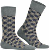 FALKE - Smart Check - Huissokken - Grijs - Katoen - 1 Paar