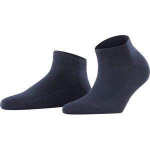 FALKE Damessokken, ademend, duurzaam, katoen, versterkte lage sokken, extra zacht op de huid, effen, platte teennaad, ideaal met casual outfits, 1 paar, Marineblauw 6129, 39-42