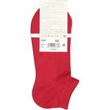 FALKE Dames Korte sokken Family W Sn katoen kort eenkleurig 1 paar, Rood Scarlet 8228, 35-38