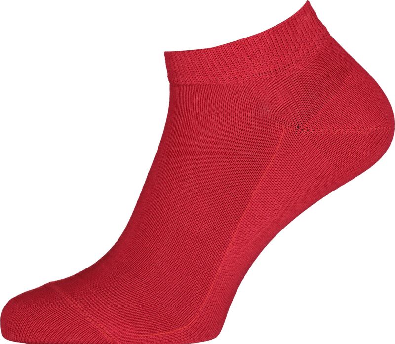 FALKE Dames Korte sokken Family W Sn katoen kort eenkleurig 1 paar, Rood Scarlet 8228, 35-38