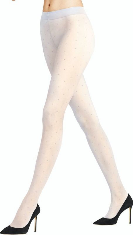 FALKE - Dot 15 DEN - Panty - Wit - Transparant - 1 Paar