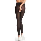 FALKE Softmerino warme ademende fijne wol leggings dames zwart - Maat 36-38