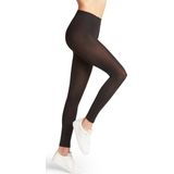 FALKE Softmerino warme ademende fijne wol leggings dames zwart - Maat 36-38