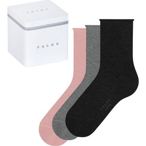 FALKE Giftbox Happy Sokken - set van 3 Roze/Grijs/Zwart