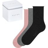 FALKE Giftbox Happy Sokken - set van 3 Roze/Grijs/Zwart