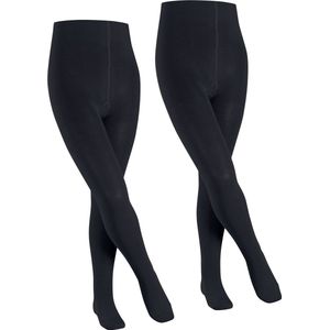 FALKE - Family - Panty - Blauw - 2-Pack - Katoen