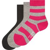 FALKE Sokken - 3 Paar Grijs Melange/Roze