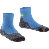 FALKE TK2 - Wandelsokken - Blauw - Medium Padding - Merinowol - Kinderen