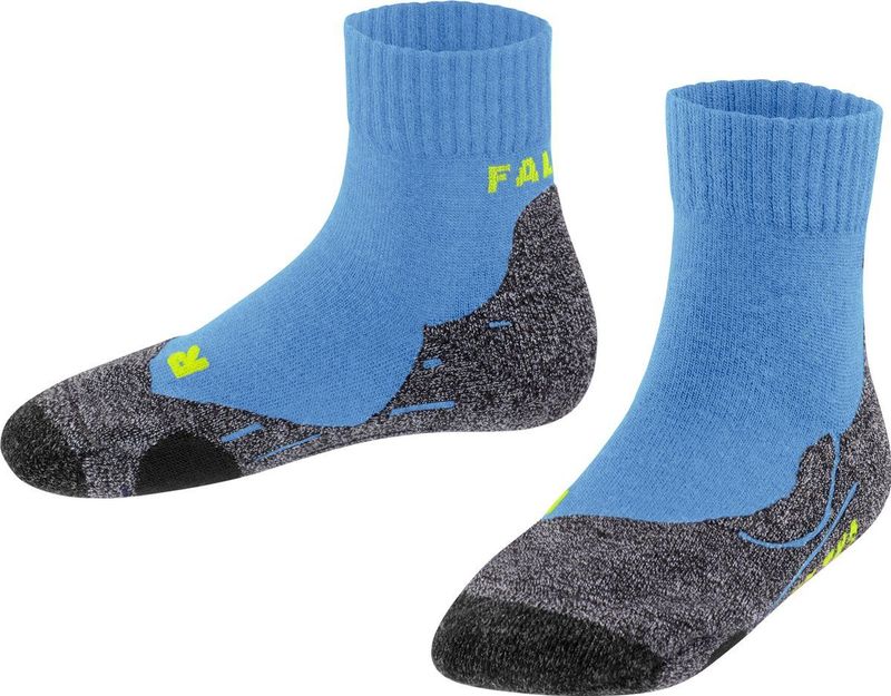 FALKE TK2 - Wandelsokken - Blauw - Medium Padding - Merinowol - Kinderen