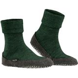 FALKE Cosyshoe antislip noppen merinowol huissokken pantoffels heren groen - Maat 39-40