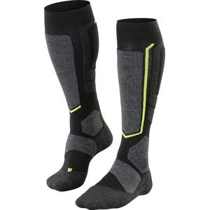 FALKE SB2 Snowboard anti blaren, anti zweet Merino Wol Wintersportsokken Heren zwart
