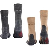 Falke - TK2 Bundle - Wandelsokken - Grijs Bruin - Set van 2