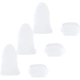 FALKE Step High Cut 3-Pack onzichtbare antislip duurzaam katoen multipack footies heren wit - Maat 47-50