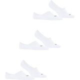 FALKE Step High Cut 3-Pack onzichtbare antislip duurzaam katoen multipack footies heren wit - Maat 47-50