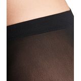 FALKE - Houndstooth Panty - Zwart - Nylon - Transparant en Loopvrij