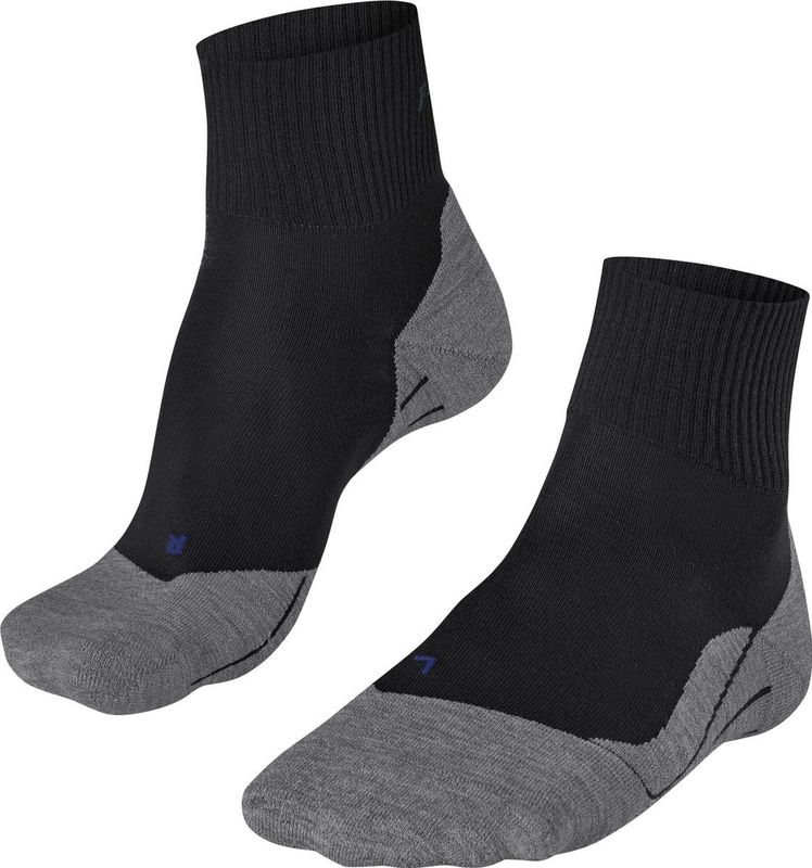 FALKE - TK5 Cool Short - Wandelsokken - Zwart - Lichte Padding, Lyocell