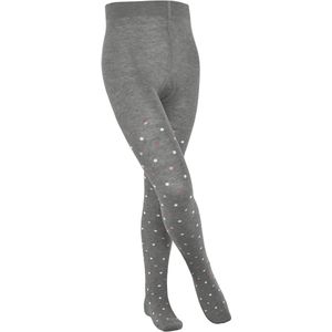 FALKE Uniseks-kind Panty Multidot K Ti katoen dun gedessineerd 1 paar, Grijs Light Grey 3400, 80-92