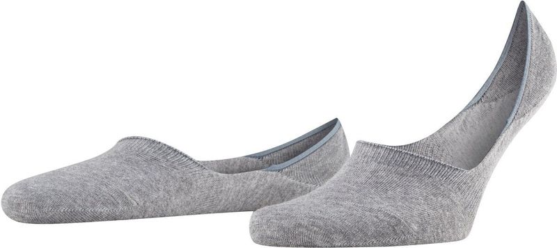 FALKE Step Kousenvoetje Medium Hoog Heren 12498 3390 light greymel. 39-40