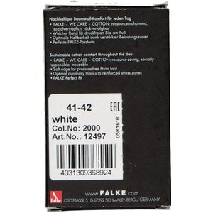 FALKE Step Medium Cut Box onzichtbare antislip kousenvoetjes duurzaam katoen footies heren wit - Maat 41-42