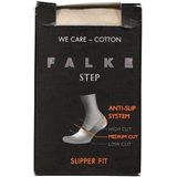FALKE Step Medium Cut Box onzichtbare antislip kousenvoetjes duurzaam katoen footies heren beige - Maat 39-40