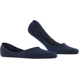 FALKE Step Medium Cut Box onzichtbare antislip kousenvoetjes duurzaam katoen footies heren blauw - Maat 39-40