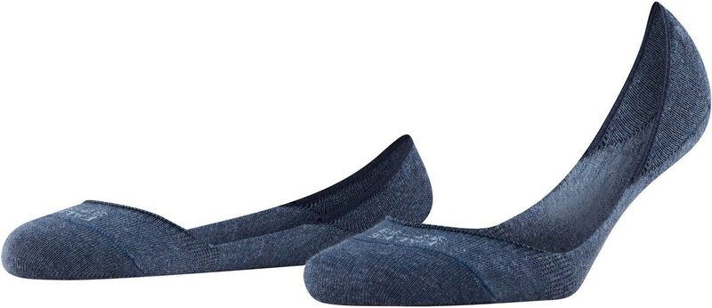 FALKE Step Kousenvoetje Dames - Navy Melange - Biologische Katoen