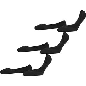 FALKE - Onzichtbare Sokken - 3-Pack - Zwart - Katoen