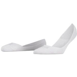 FALKE - Step Medium Cut Box - Footies - Wit - Katoen met Siliconen Hiel