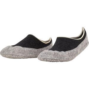 FALKE Cosyshoe antislip noppen merinowol huissokken pantoffels dames grijs - Matt 37-38