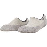 FALKE Cosyshoe antislip noppen merinowol huissokken pantoffels dames grijs - Maat 37-38