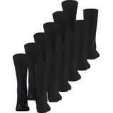 FALKE Happy 6 Pack katoen multipack sokken heren zwart