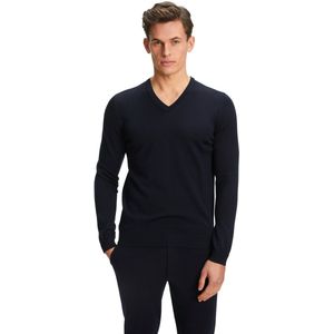 FALKE - Klassieke Pullover - V-hals - Zwart - 100% Merinowol