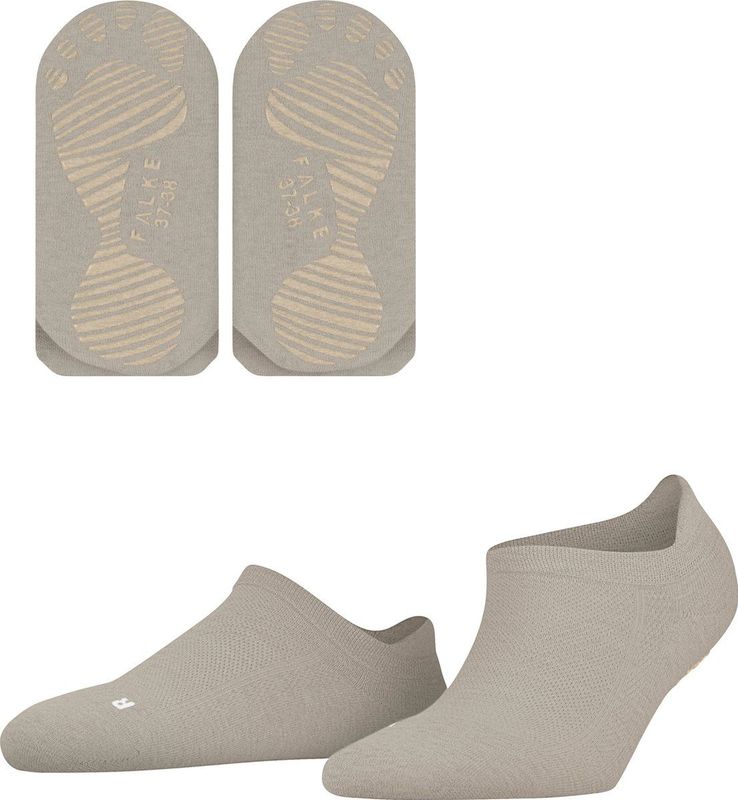 FALKE - Cool Kick - Enkelsokken - Beige - Noppen op de zool