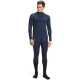 FALKE heren lange mouw shirt Maximum Warm - thermoshirt - blauw (space blue)